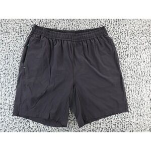MYLES Men's Athletic Shorts Black Elastic Waist 8 Inch Inseam Size M